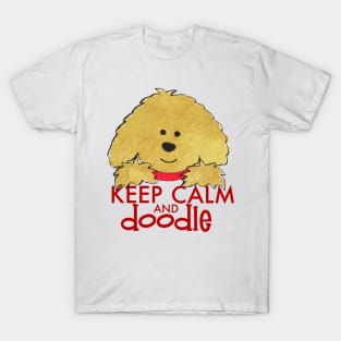 Keep Calm and Doodle - Goldendoodle T-Shirt